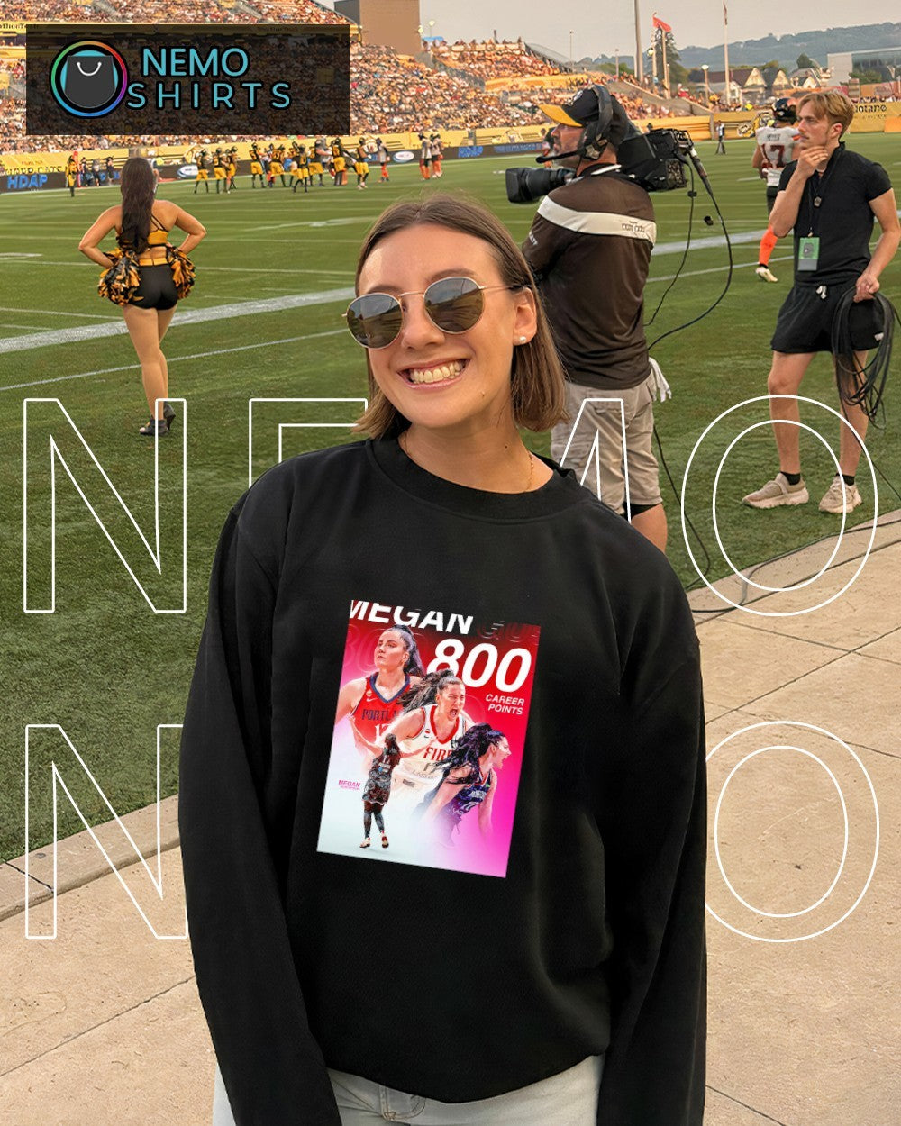 Take a bow Megan Gustafson 800 career points shirt