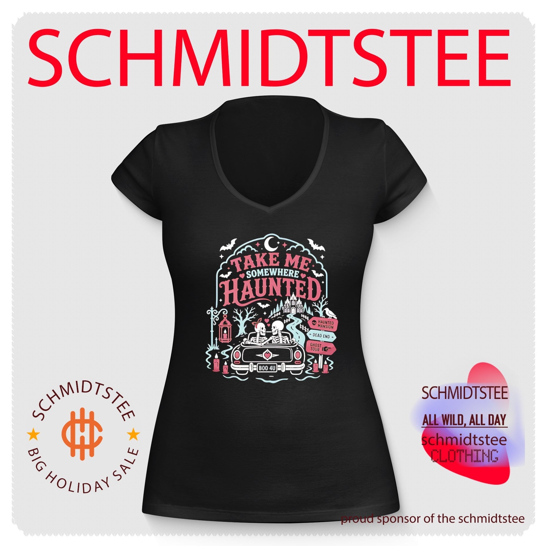 Take me somewhere haunted haunted mansion dead end ghost tour shirt