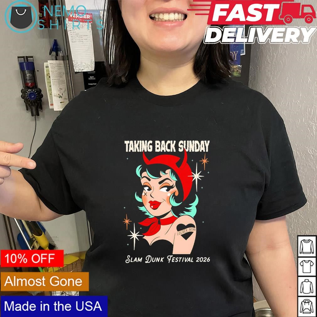 Taking Back Sunday Slam Dunk Festival 2026 devil shirt