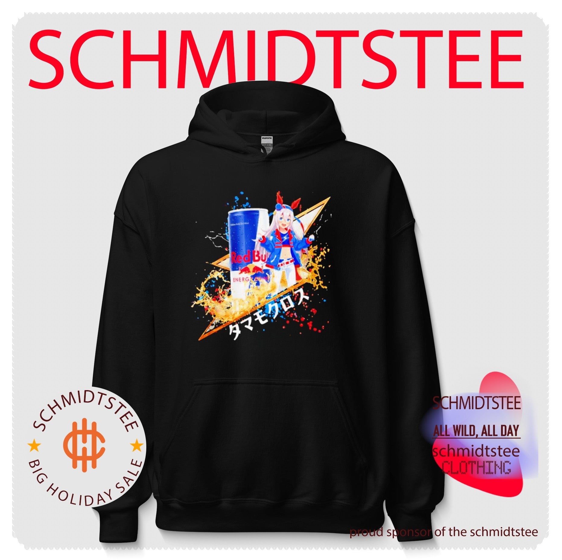 Tamamo Cross Uma Musume Red Bull Energy Drink Mashup shirt