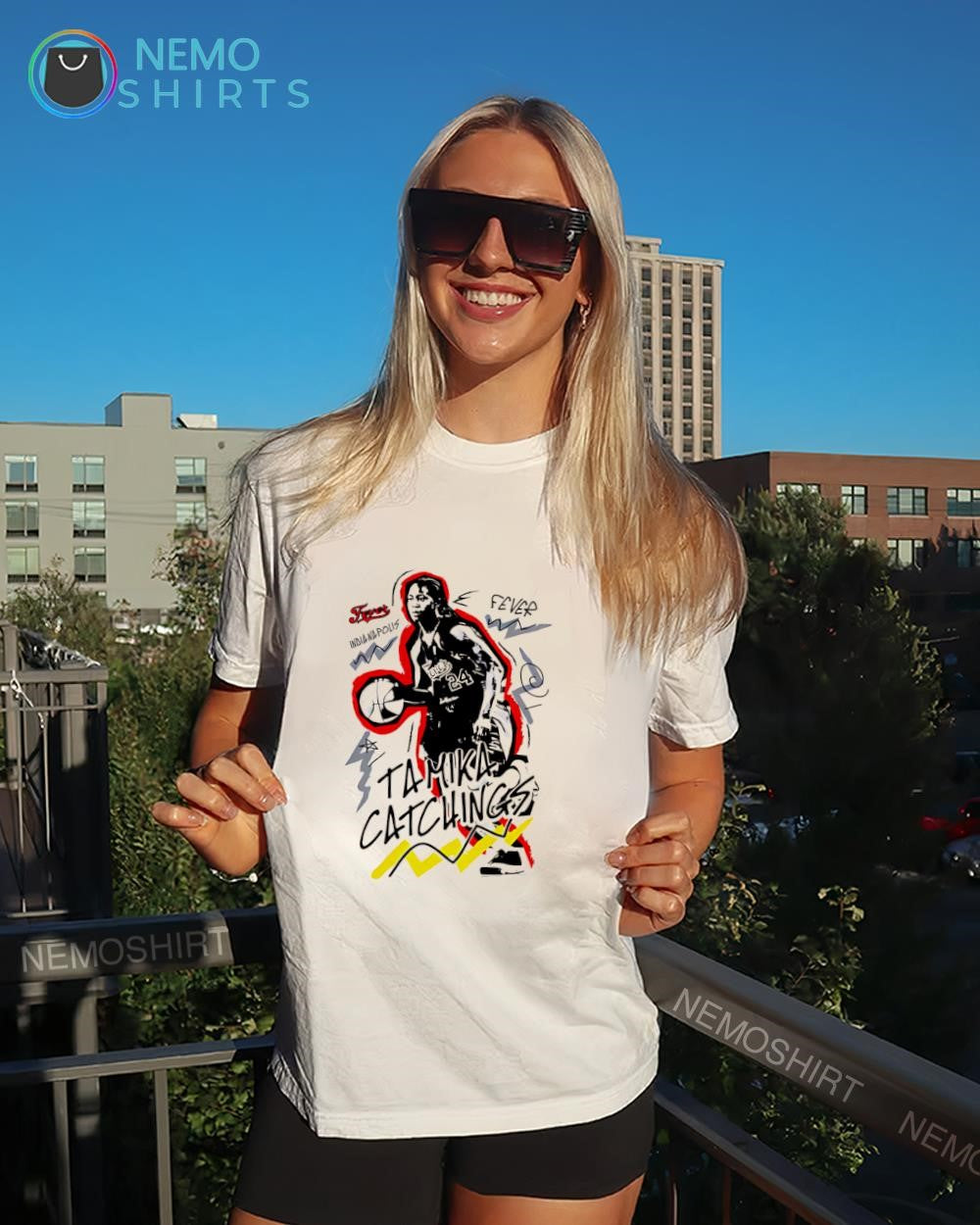 Tamika Catchings Indiana Fever player WNBA legend logo shirt
