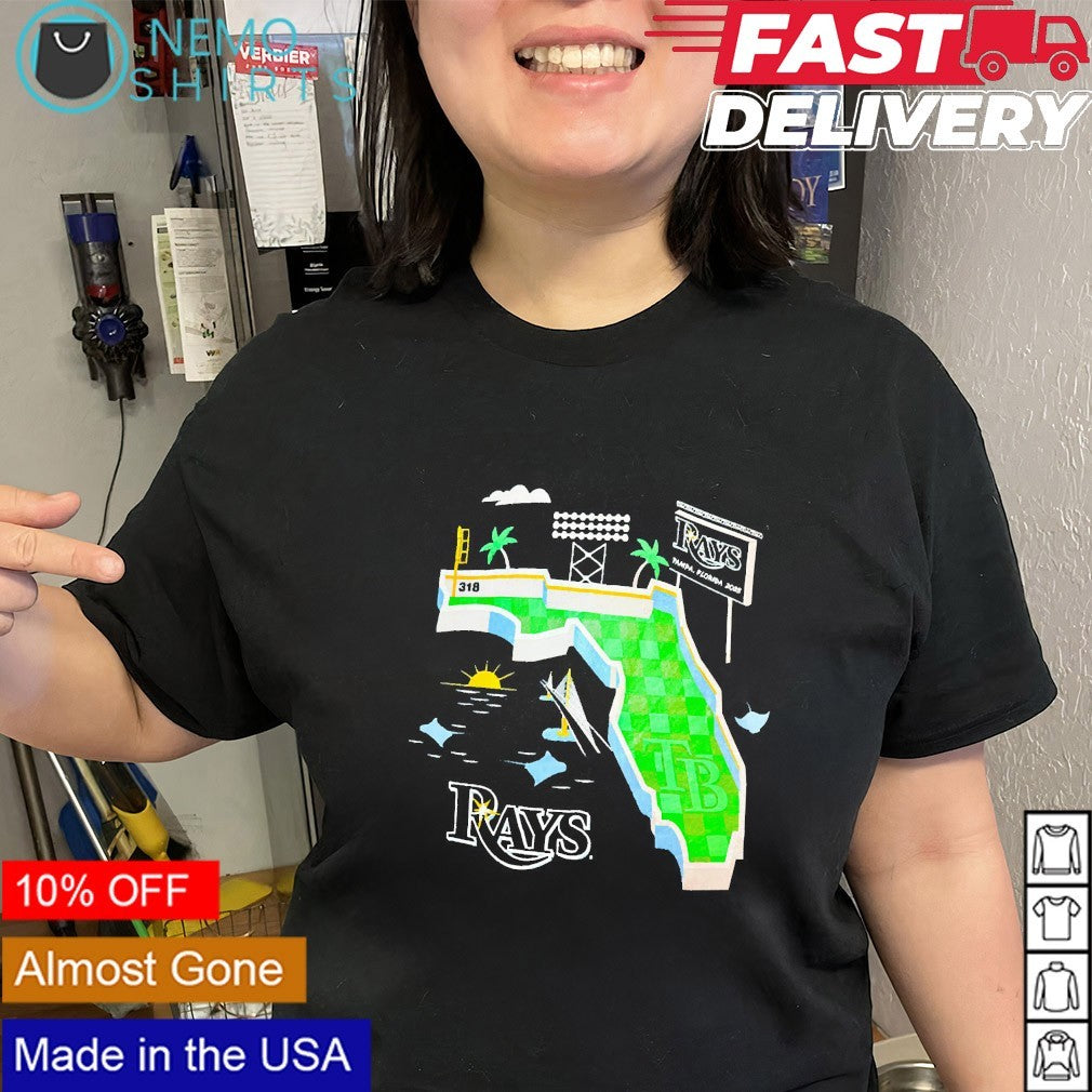 Tampa Bay Rays 3118 Florida map shirt