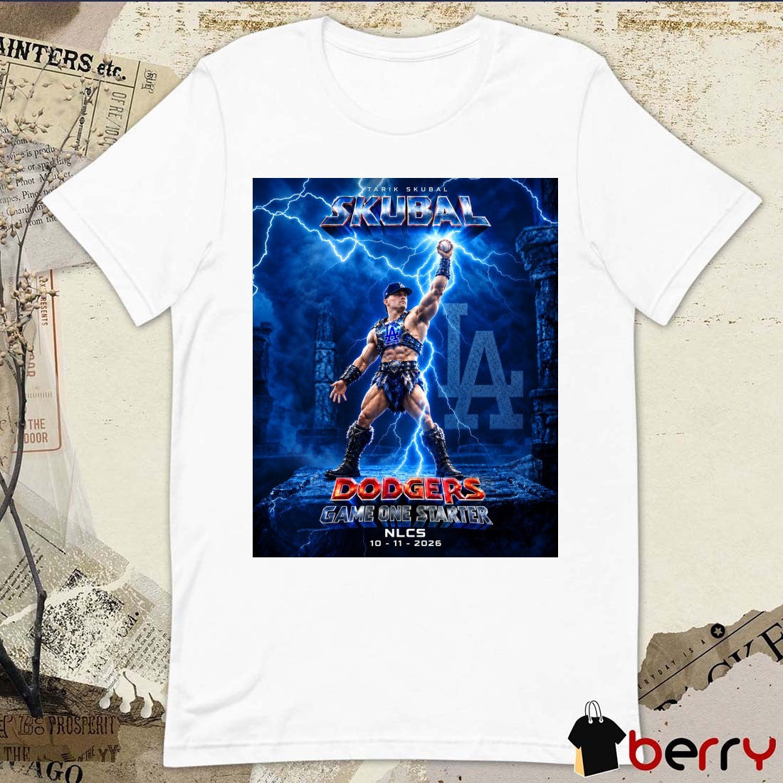 Tarik Skubal Los Angeles Dodgers Game One Starter NLCS October 11 2026 Poster Shirt
