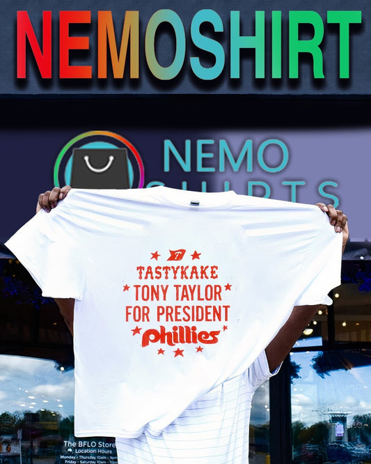 Tastykake Tony Taylor for president Phillies shirt