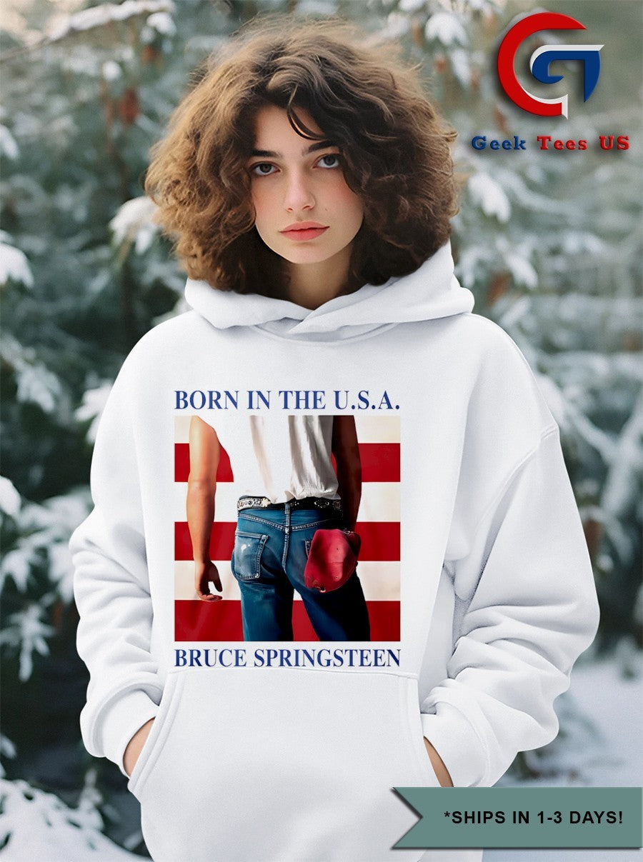Taylor born in the USA Bruce Springsteen shirt