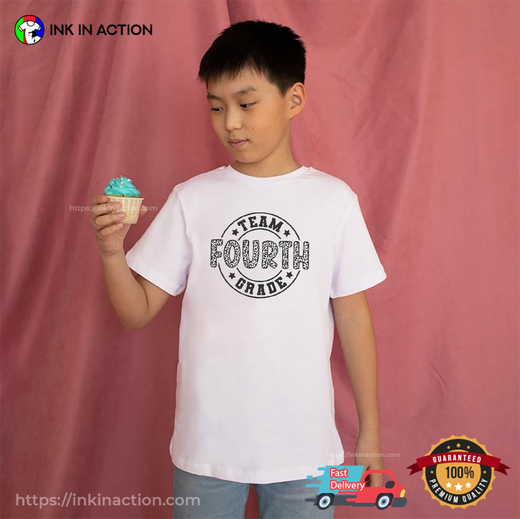 Team Fourth Grade Leopard T-shirt
