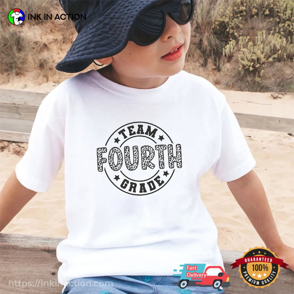 Team Fourth Grade Leopard T-shirt