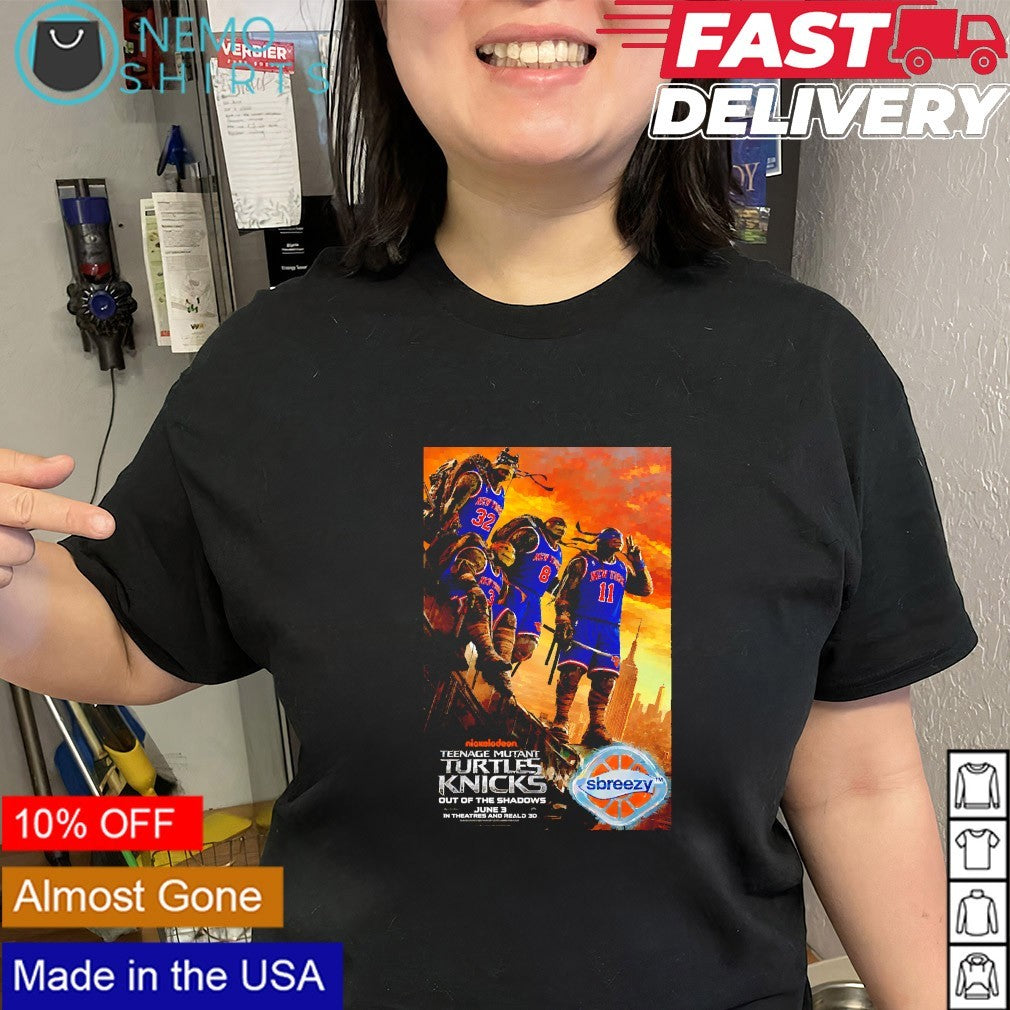 Teenage Mutant Ninja Turtles Knicks out of the shadows June 3rd shirt