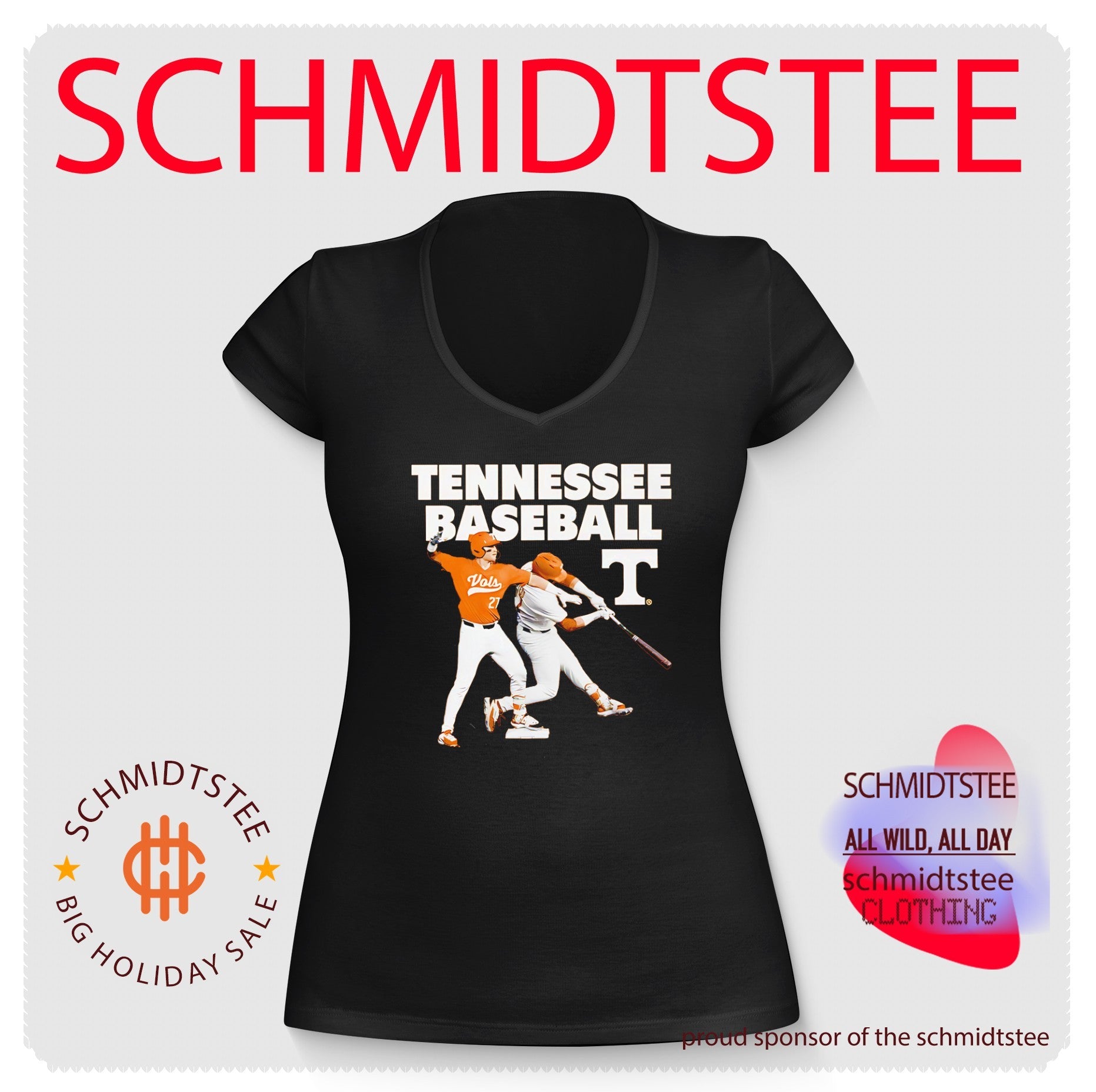 Tennessee Volunteers baseball Reese Chapman illustration shirt