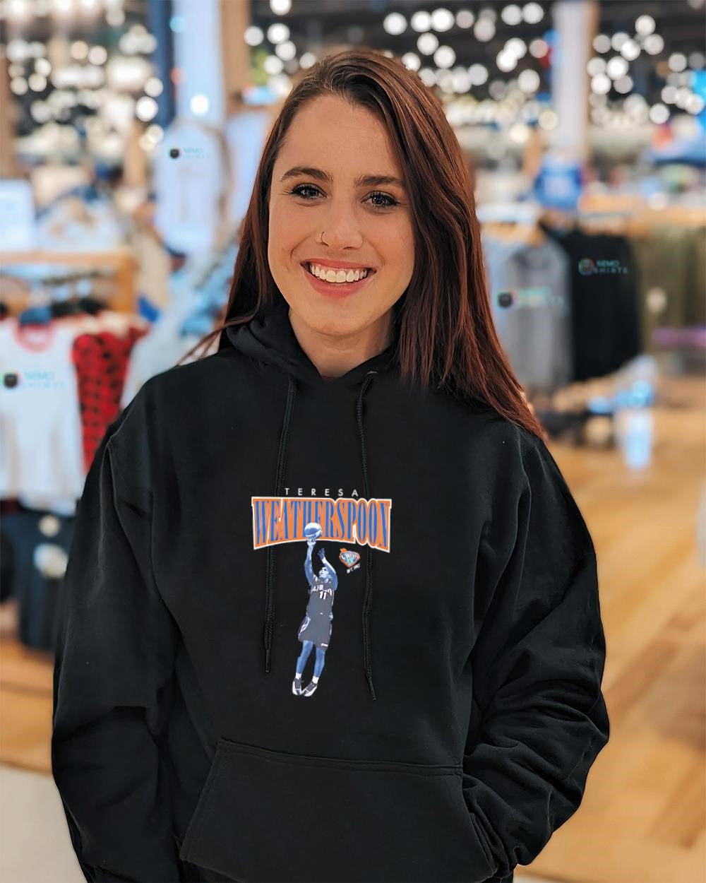 Teresa Weatherspoon New York Liberty player WNBA team logo shirt