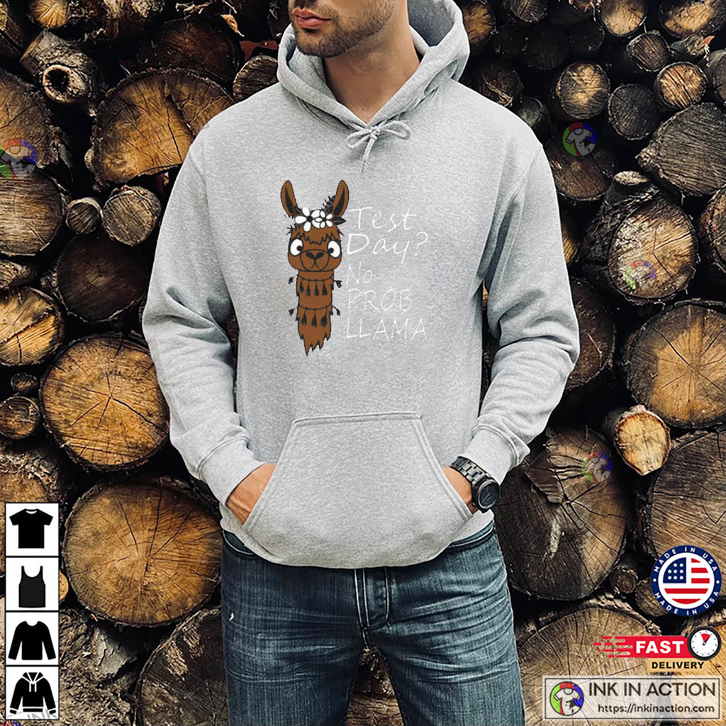 Test Day No Prob-llama Testing T-shirt