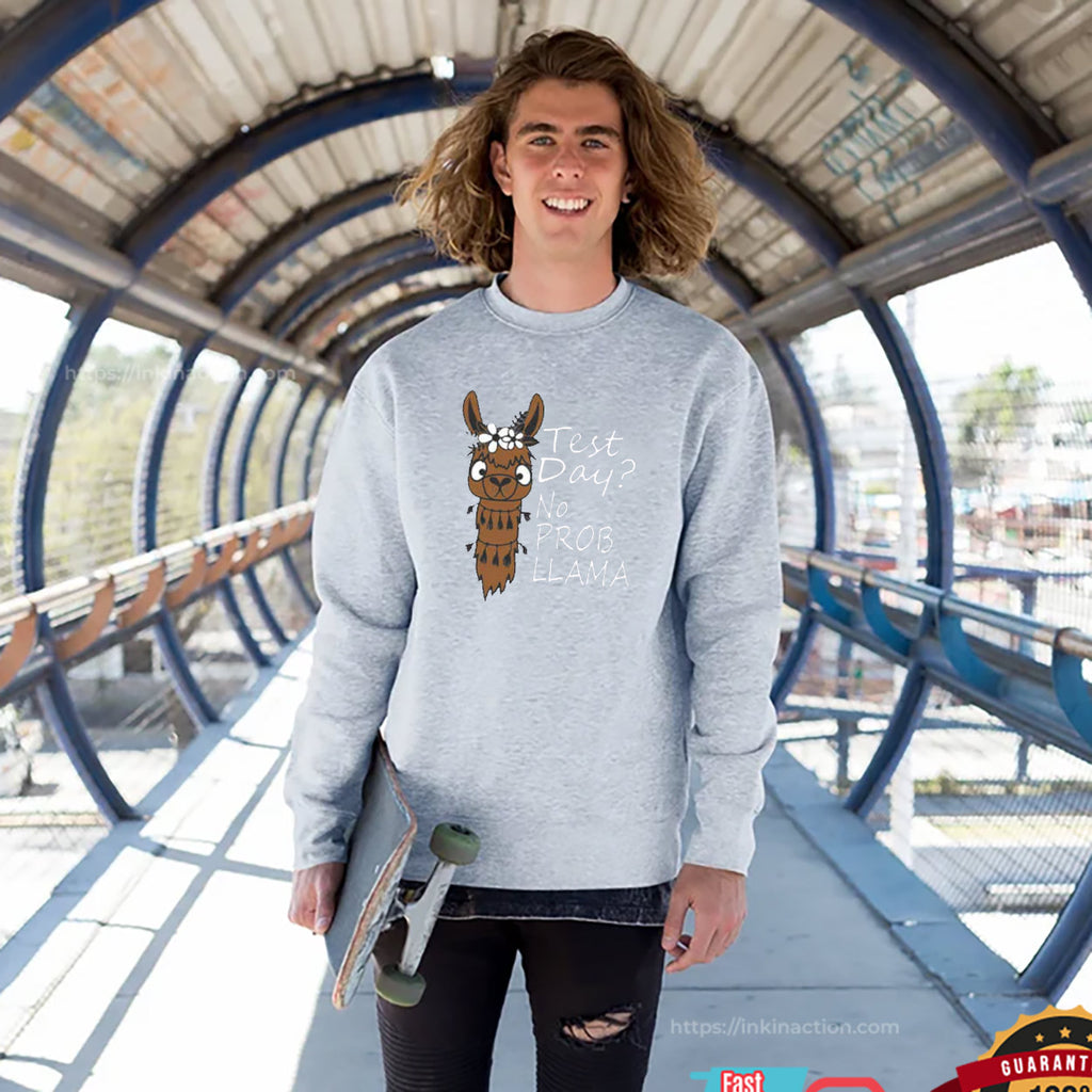 Test Day No Prob-llama Testing T-shirt