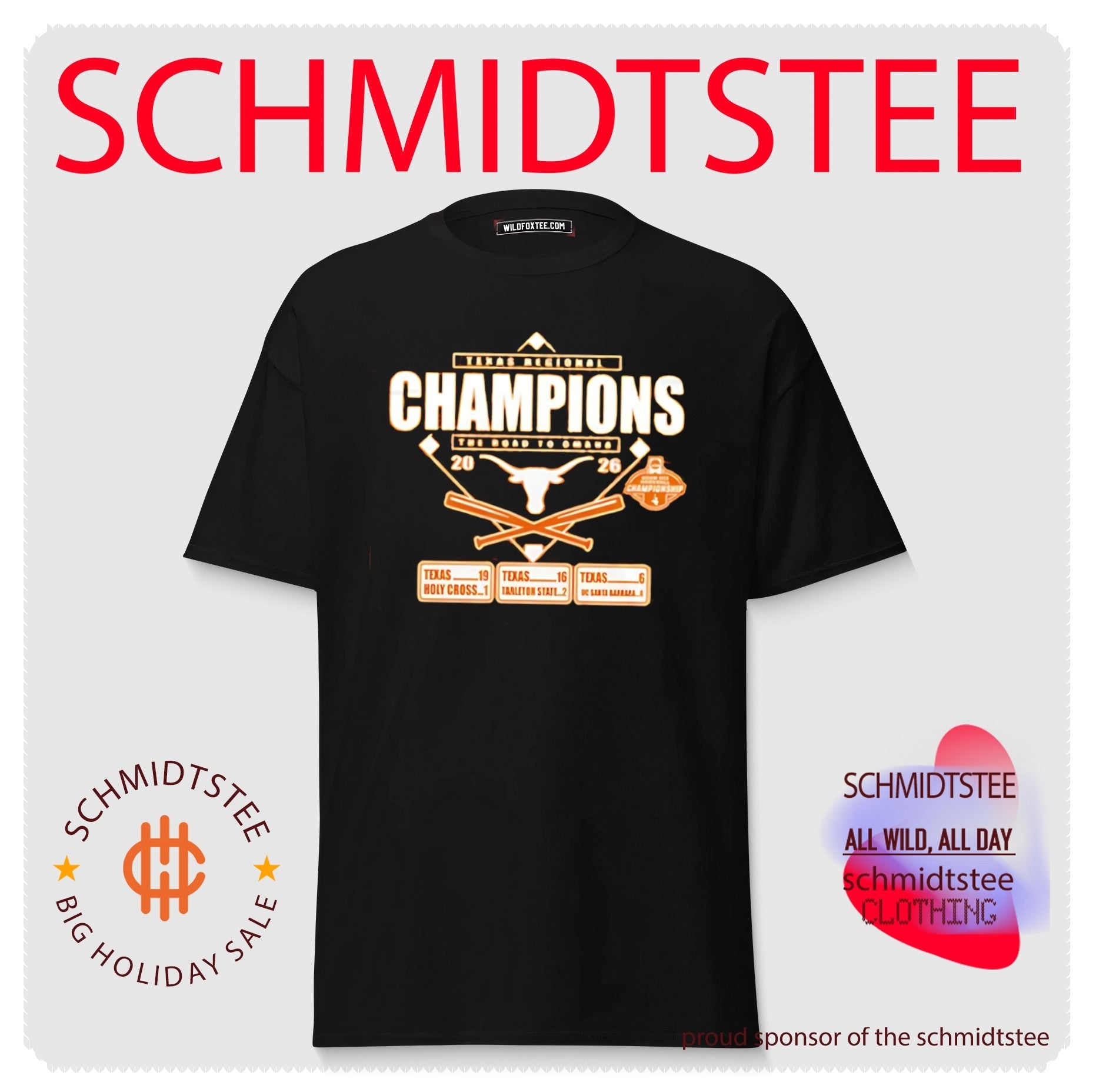 Texas Baseball Austin Regional Champions 2026 shirt