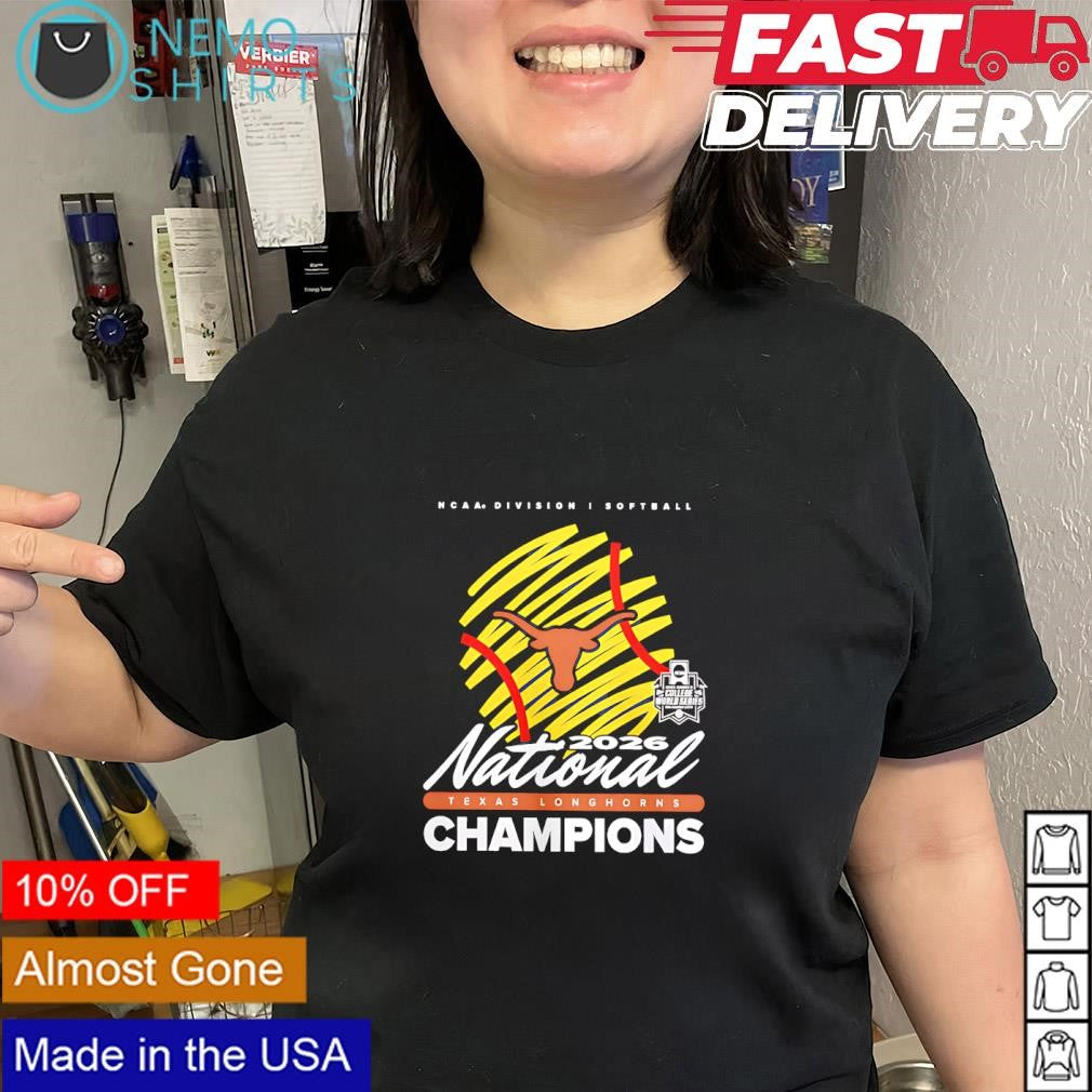 Texas Longhorns 2026 NCAA Softball Champions logo shirt