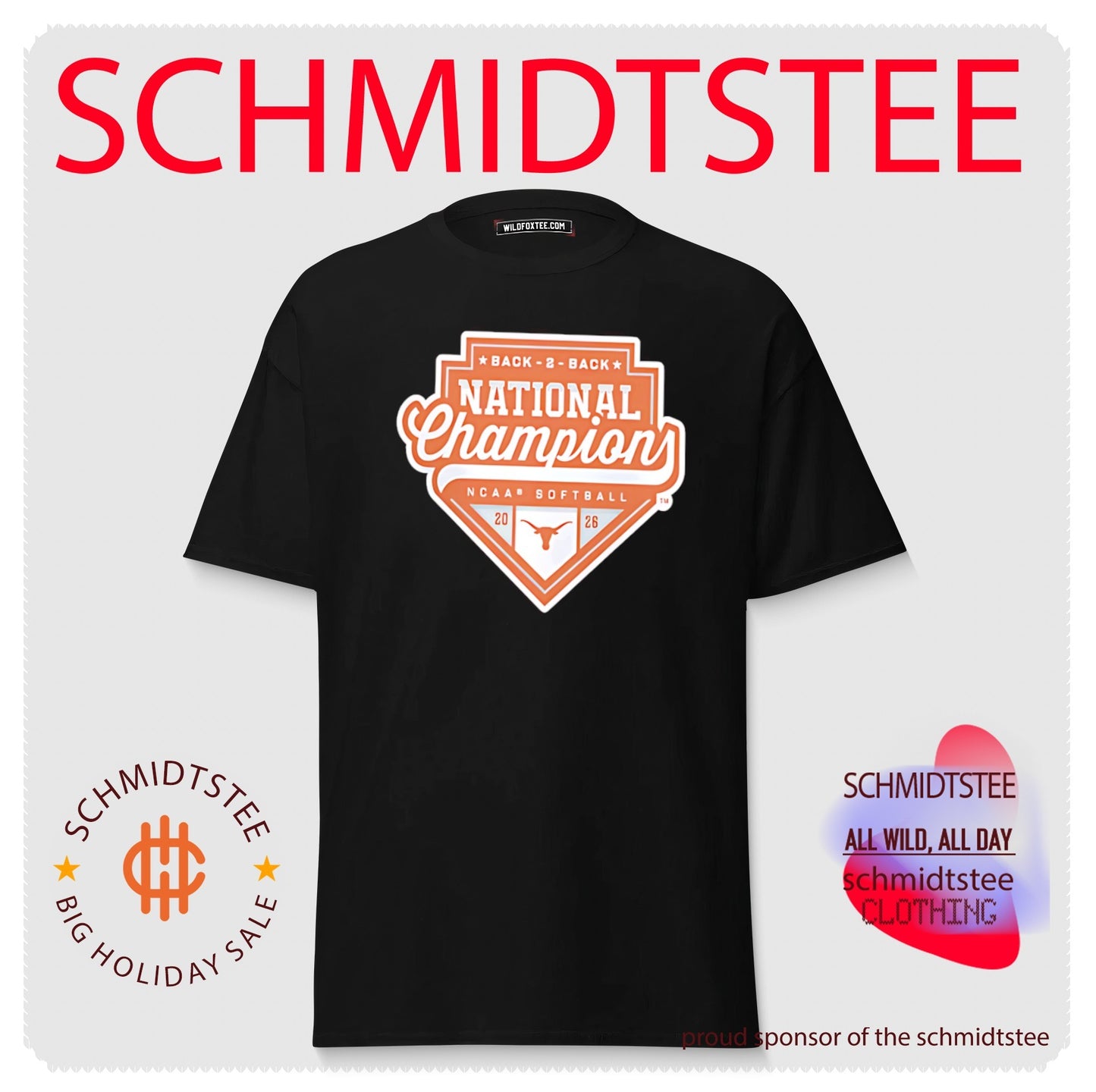 Texas Longhorns 2026 NCAA Softball WCWS Back-to-Back National Champions shirt