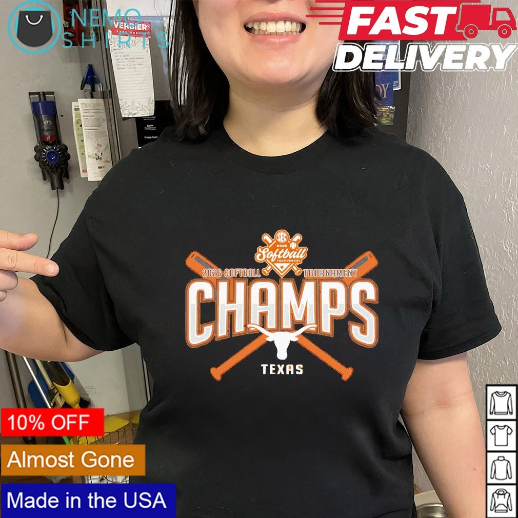 Texas Longhorns 2026 softball women’s tournament champs shirt