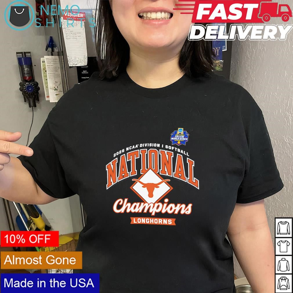Texas Longhorns World Series Champions 2026 NCAA Softball logo shirt