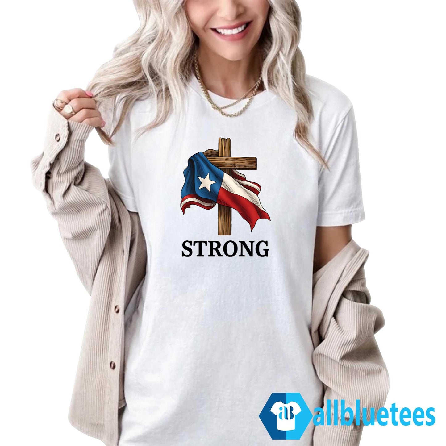 Texas Strong Faith Cross Shirt
