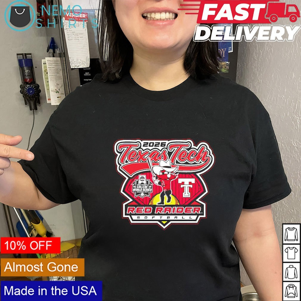 Texas Tech Red Raiders 2026 softball WCWS shirt