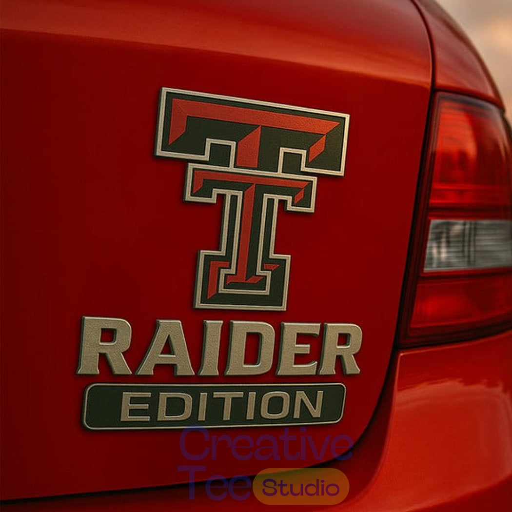 Texas Tech Red Raiders Custom Car Name Badge