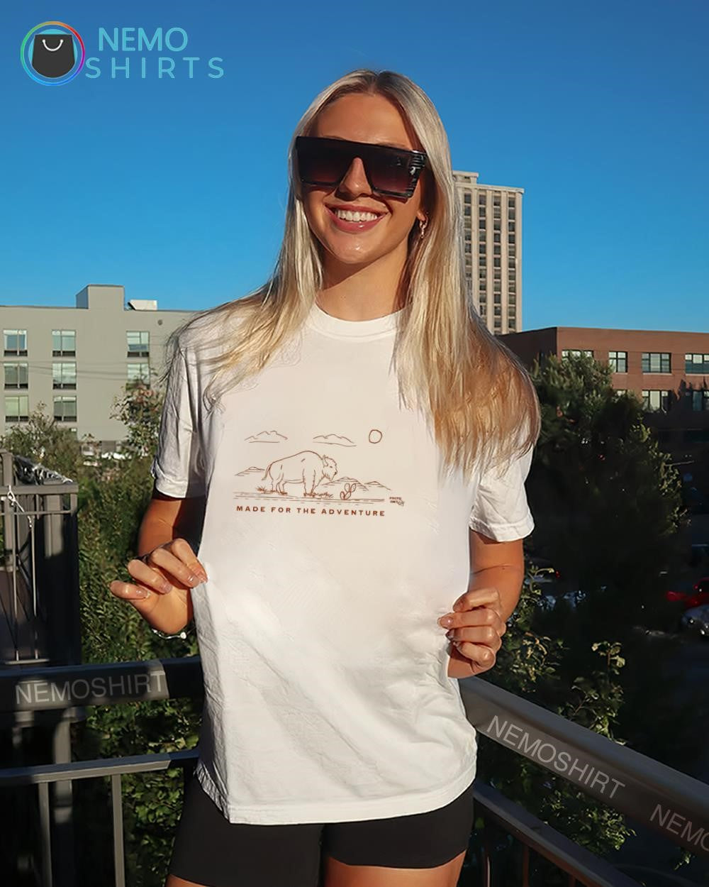 Texas Tribal Buffalo made for the adventure shirt