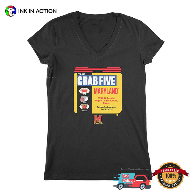 The Crab Five Maryland NCAA T-shirt