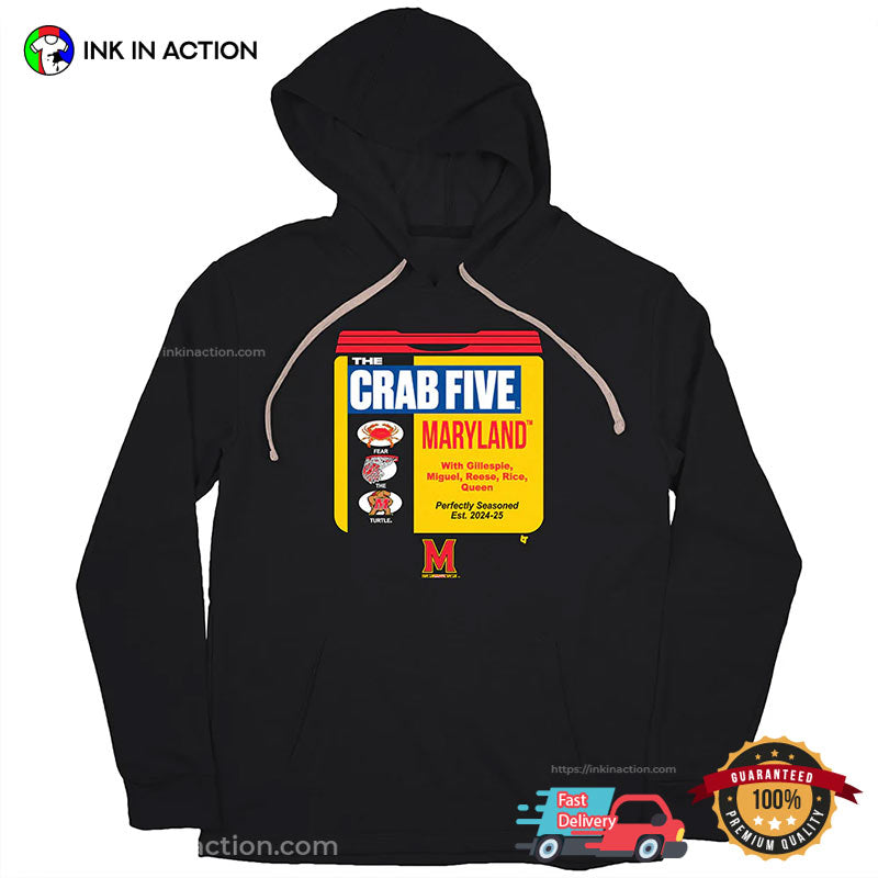 The Crab Five Maryland NCAA T-shirt