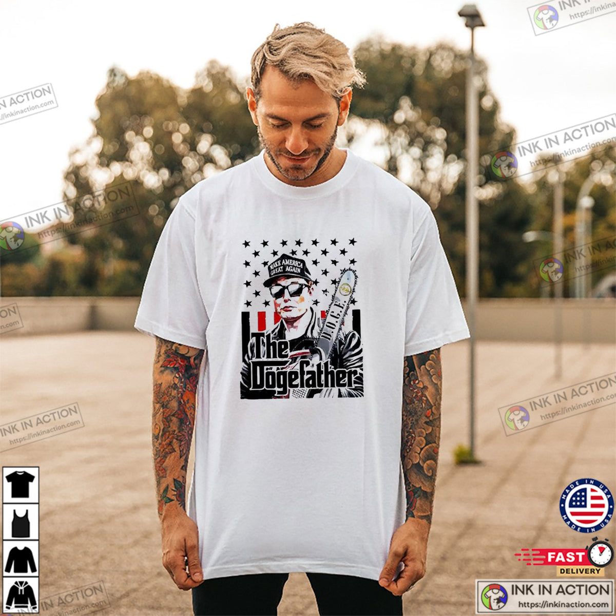 The Dogefather Elon Musk Chainsaw Shirt