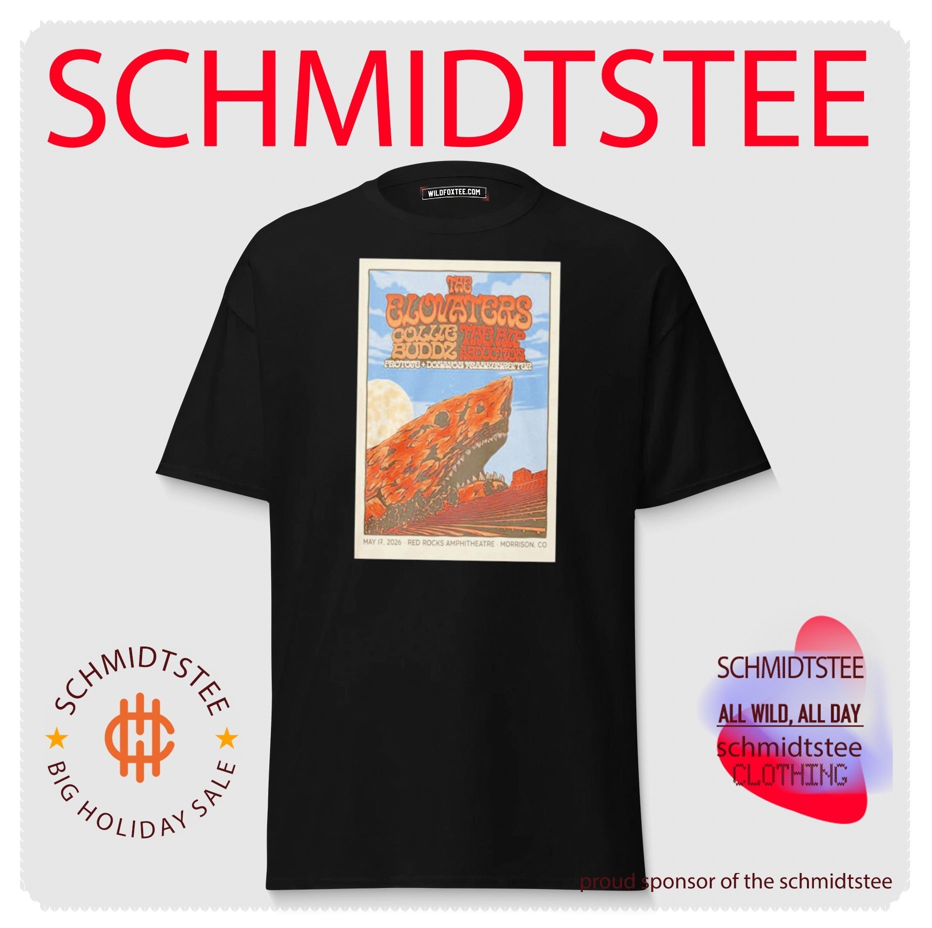 The Elevators Red Rocks May 17 2026 Tour Poster Shirt