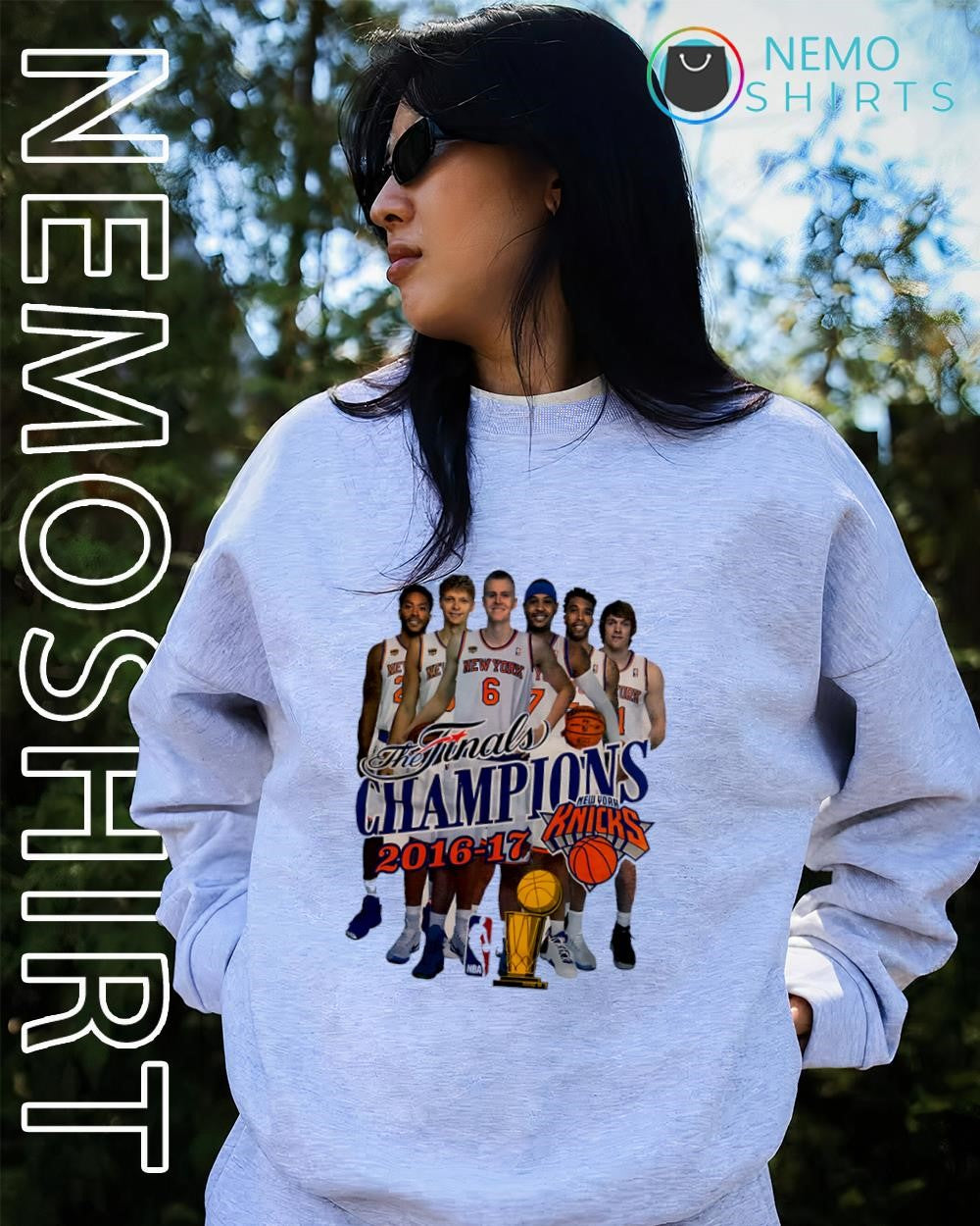 The Finals Champions 2016-17 New York Knicks roster shirt