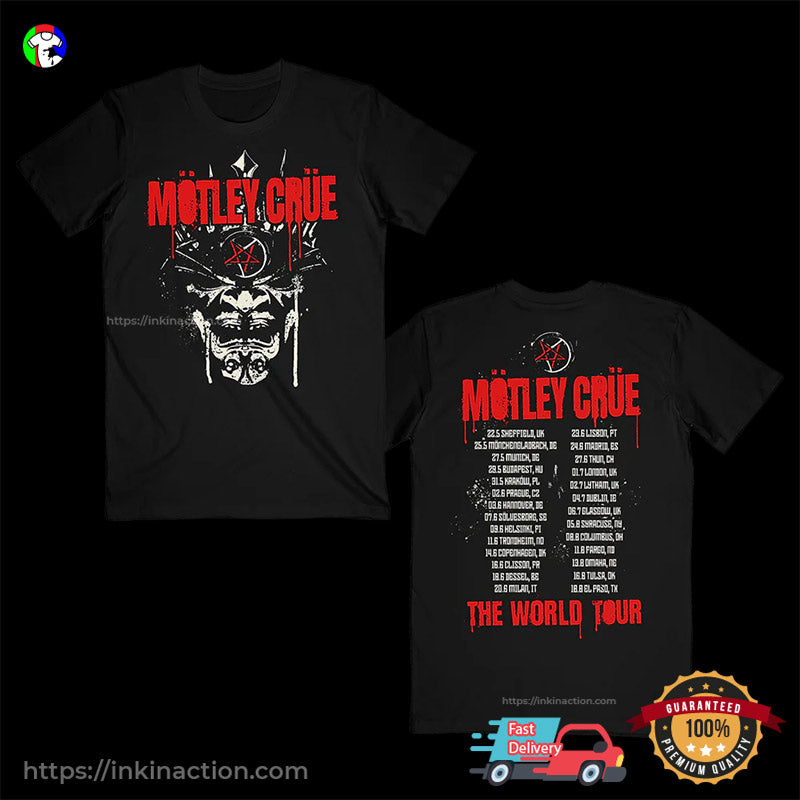 The Future Tour Motley Crue Heavy Metal Band T-shirt