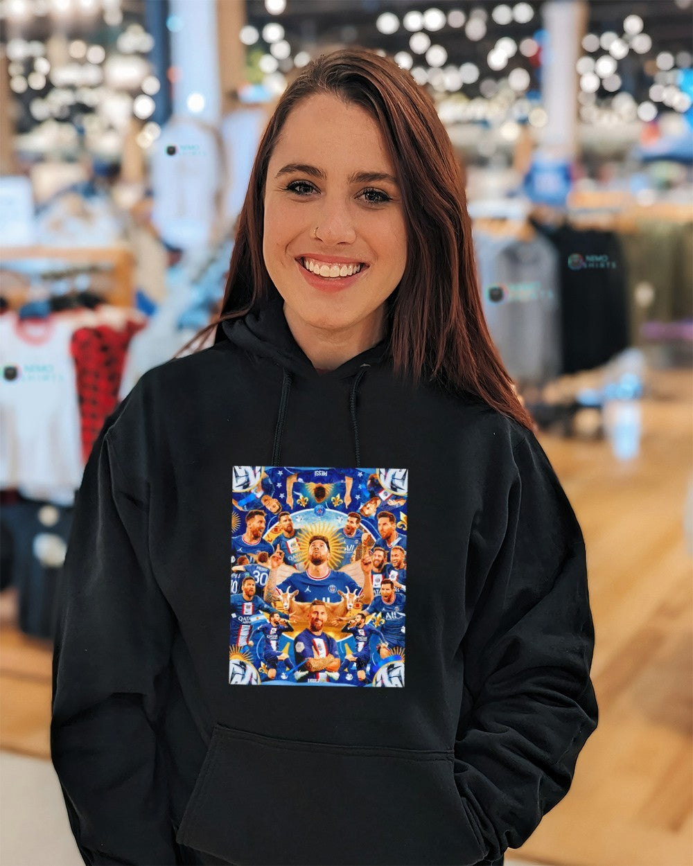 The GOAT Leo Messi one last dance collage graphic shirt
