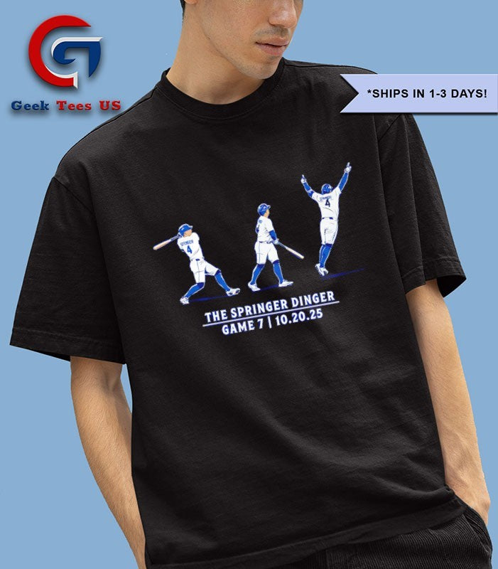 The Game 7 Springer Dinger George Springer Toronto Blue Jays MLB signature shirt