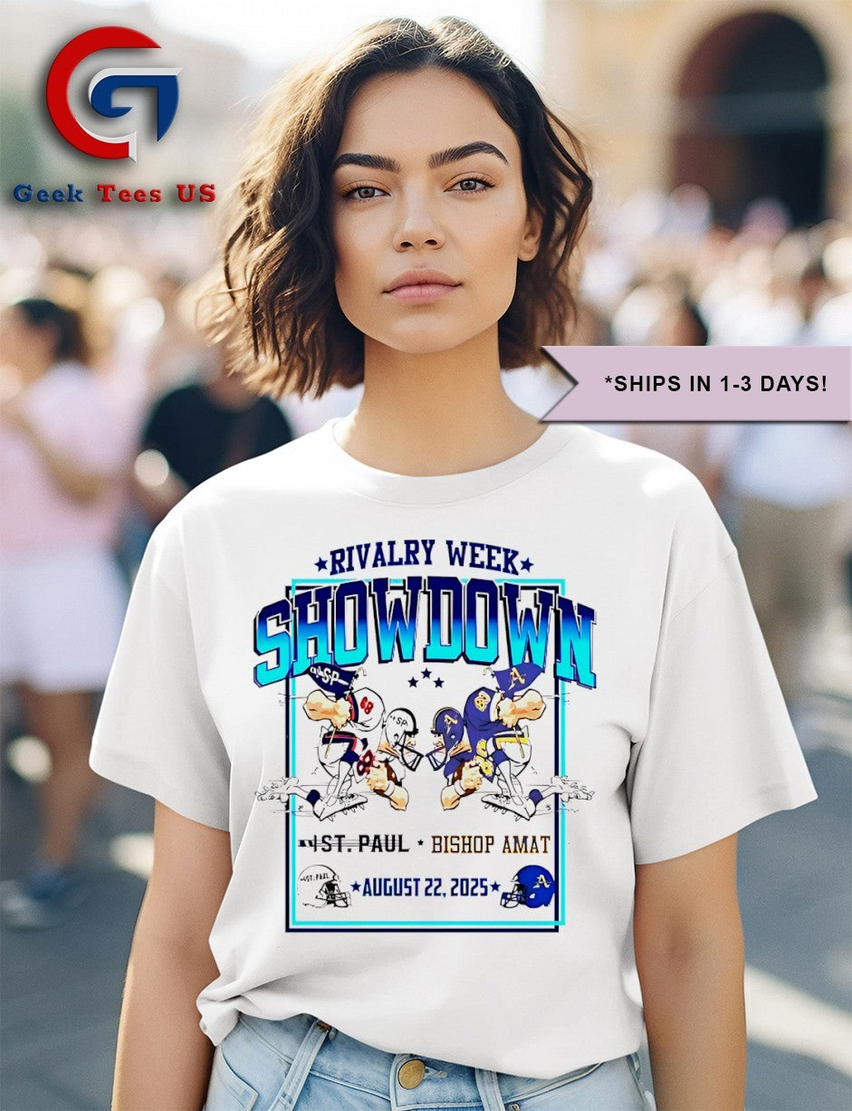 The Ghosts of St. Paul vs Bishop Amat 2025 Rivalry week showdown shirt