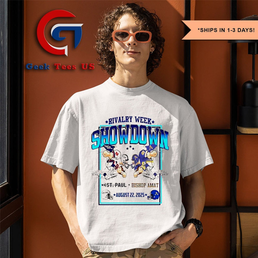 The Ghosts of St. Paul vs Bishop Amat 2025 Rivalry week showdown shirt