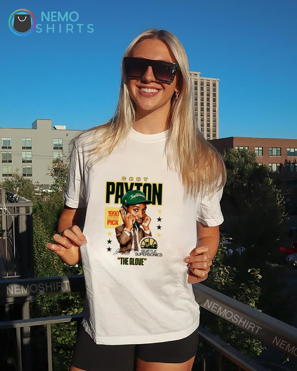 The Glove Gary Payton Seattle 1990 lottery pick basketball legend signature shirt