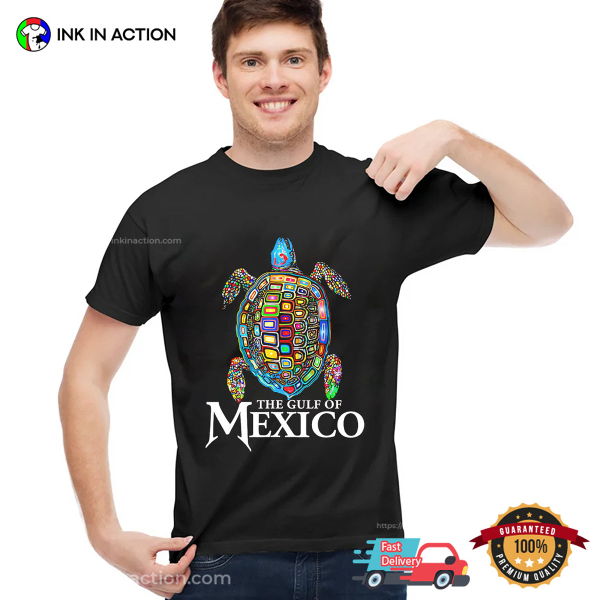 The Gulf Of Mexico Tortuga Art T-shirt