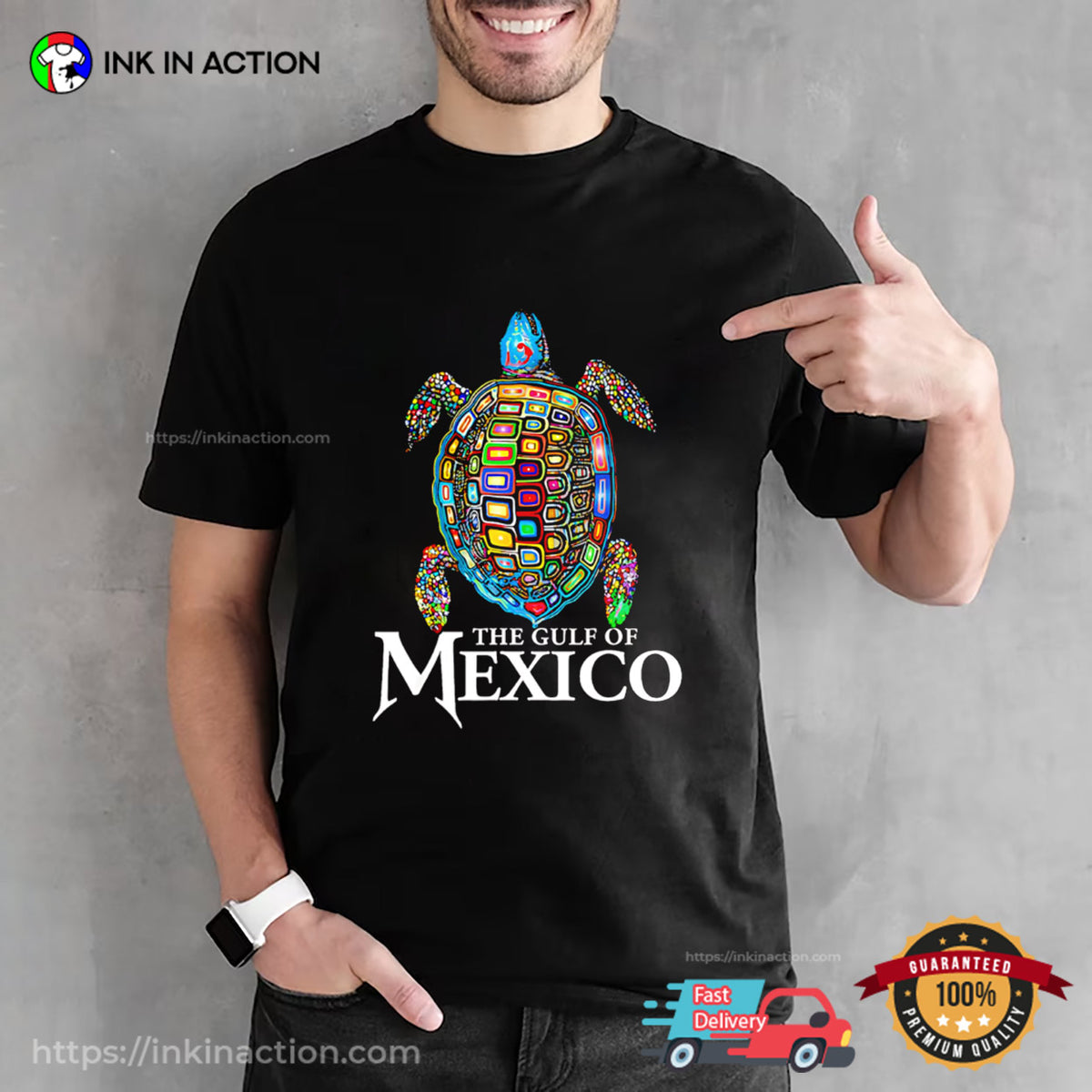The Gulf Of Mexico Tortuga Art T-shirt