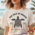 The Gulf Of Mexico, Turtle Art Stay Salty And Resist Comfort Colors T-shirt