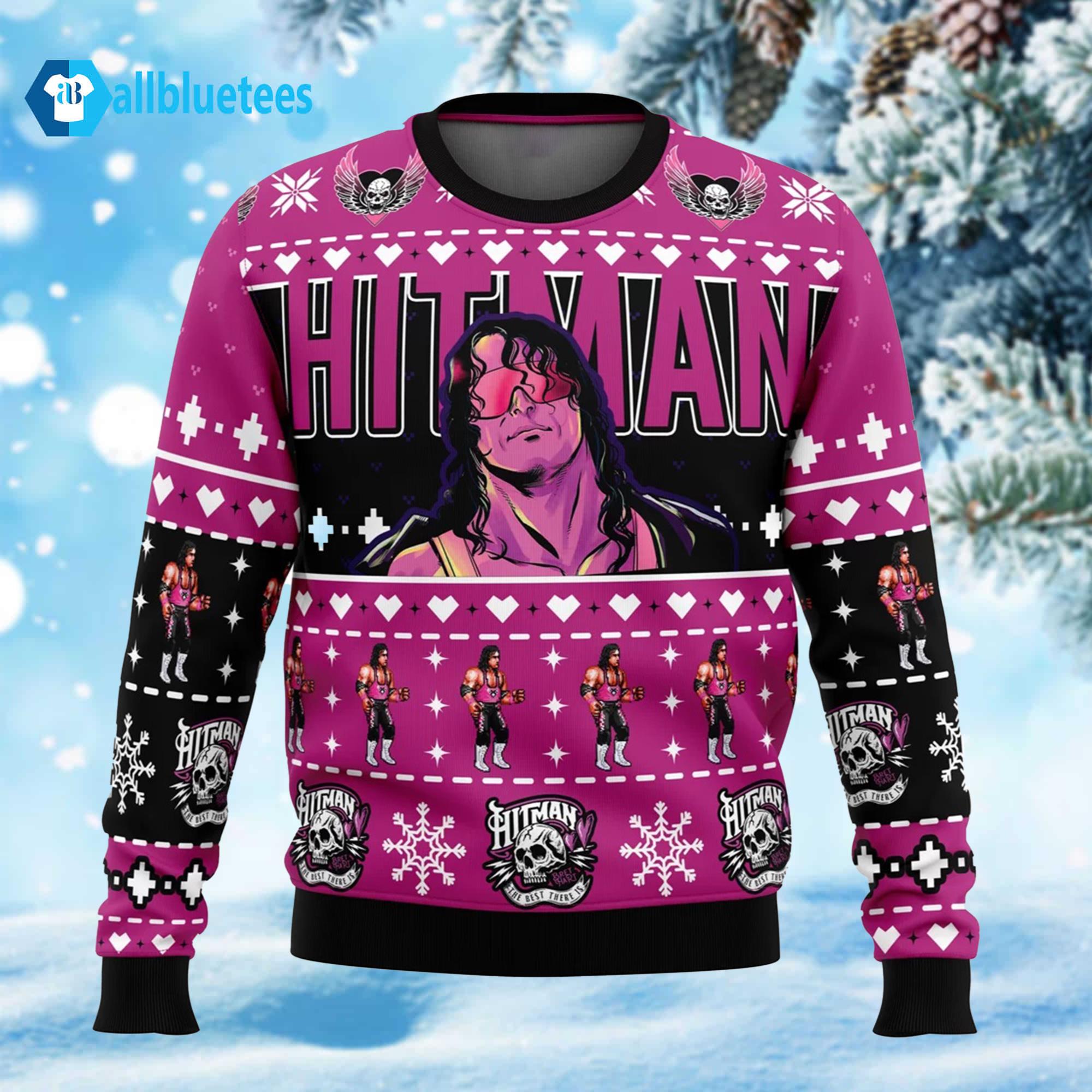 The Hitman Bret Hart Wrestler Ugly Christmas Sweater