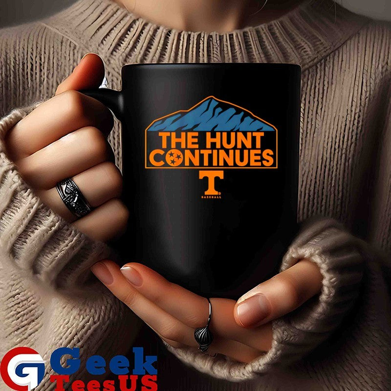 The Hunt Continues Mountain Tennessee Volunteers baseball shirt
