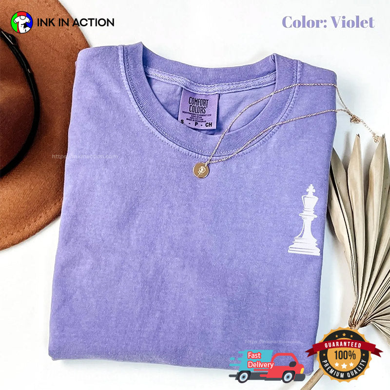 The King American Chess Day Pocket Comfort Colors T-shirt
