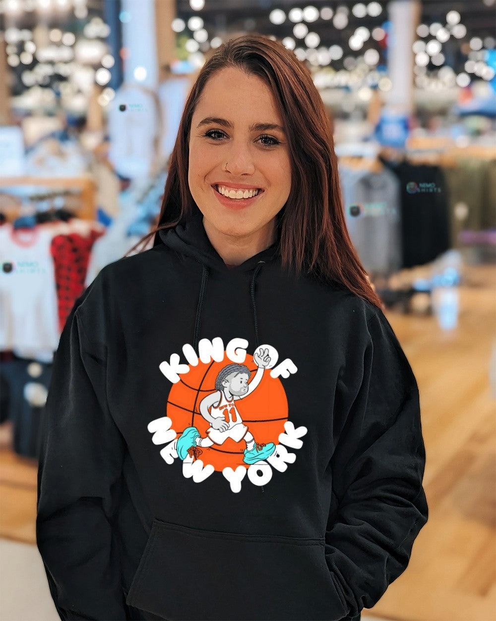 The King Of New York number 11 Jalen Brunson Knicks player shirt