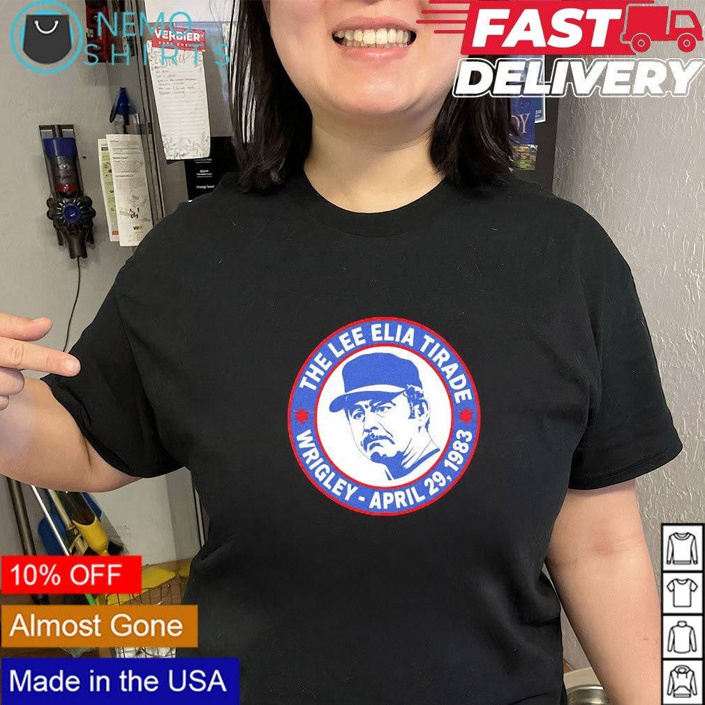The Lee Elia Tirade Wrigley 1983 shirt