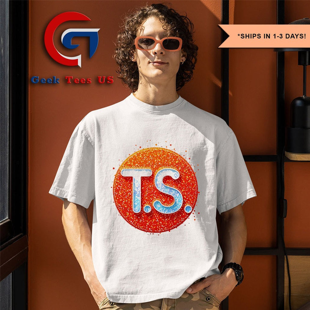 The Life Of A Showgirl Ts glitter orange circle shirt