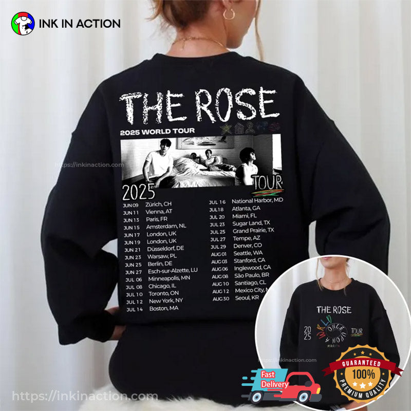 The Rose Once Upon AWRLD World Tour 2025 Dates 2-sided T-shirt