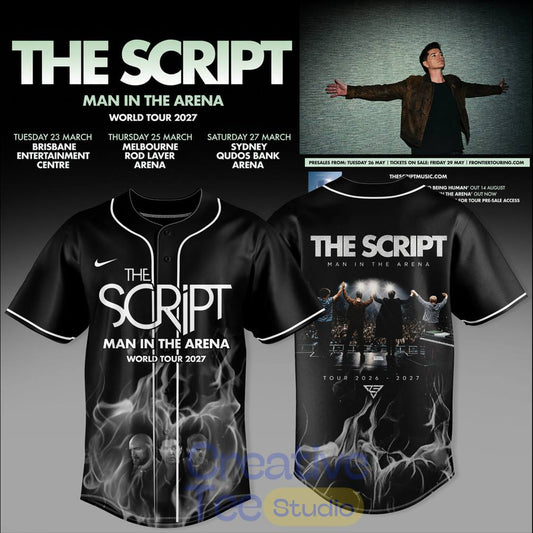 The Script — Man In The Arena Tour 2026 Baseball Jersey