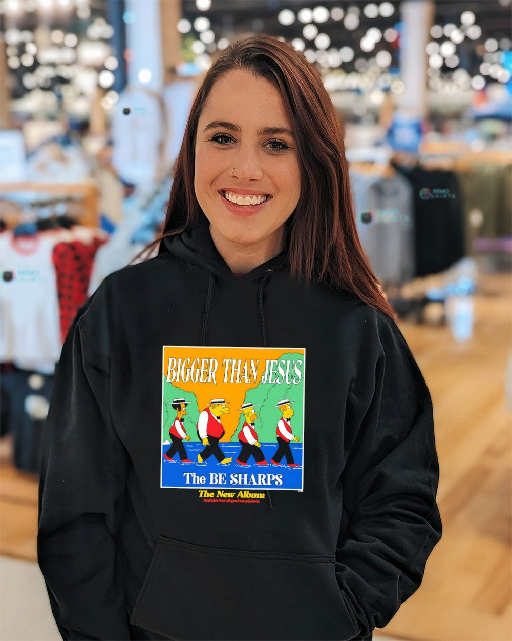 The Simpsons The Be Sharps bigger than Jesus new album shirt