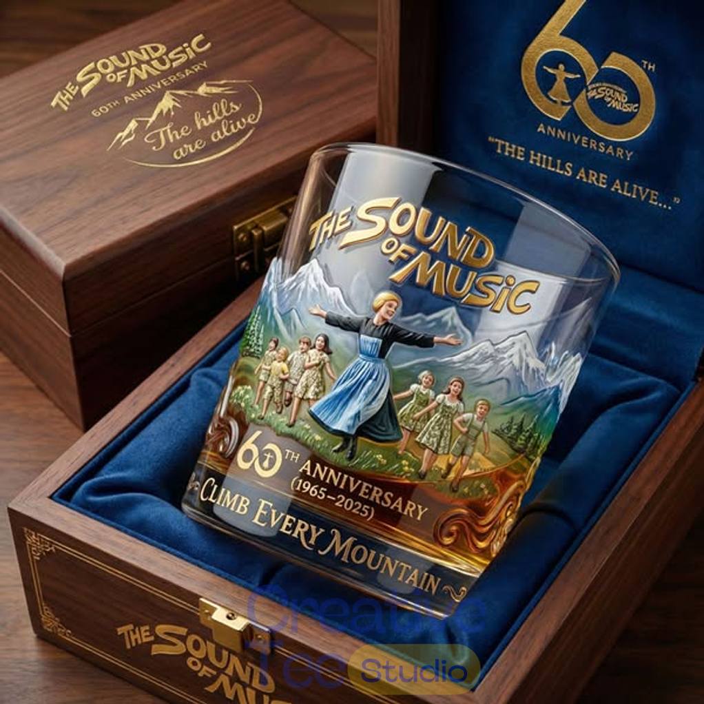The Sound of Music 60th Anniversary Collectors Whiskey Glass