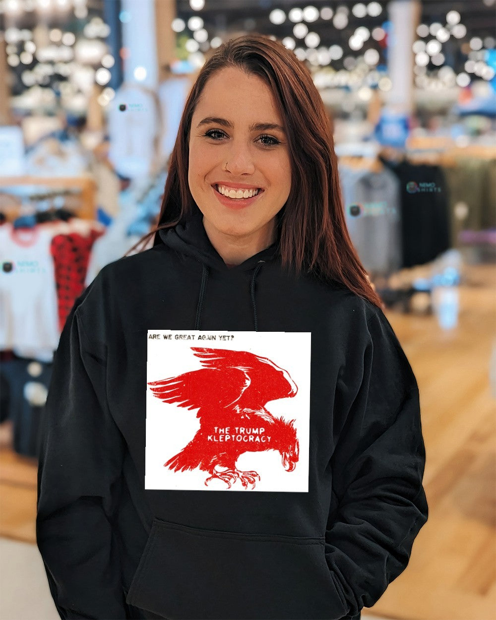 The Trump Kleptocracy eagle are we great again yet shirt